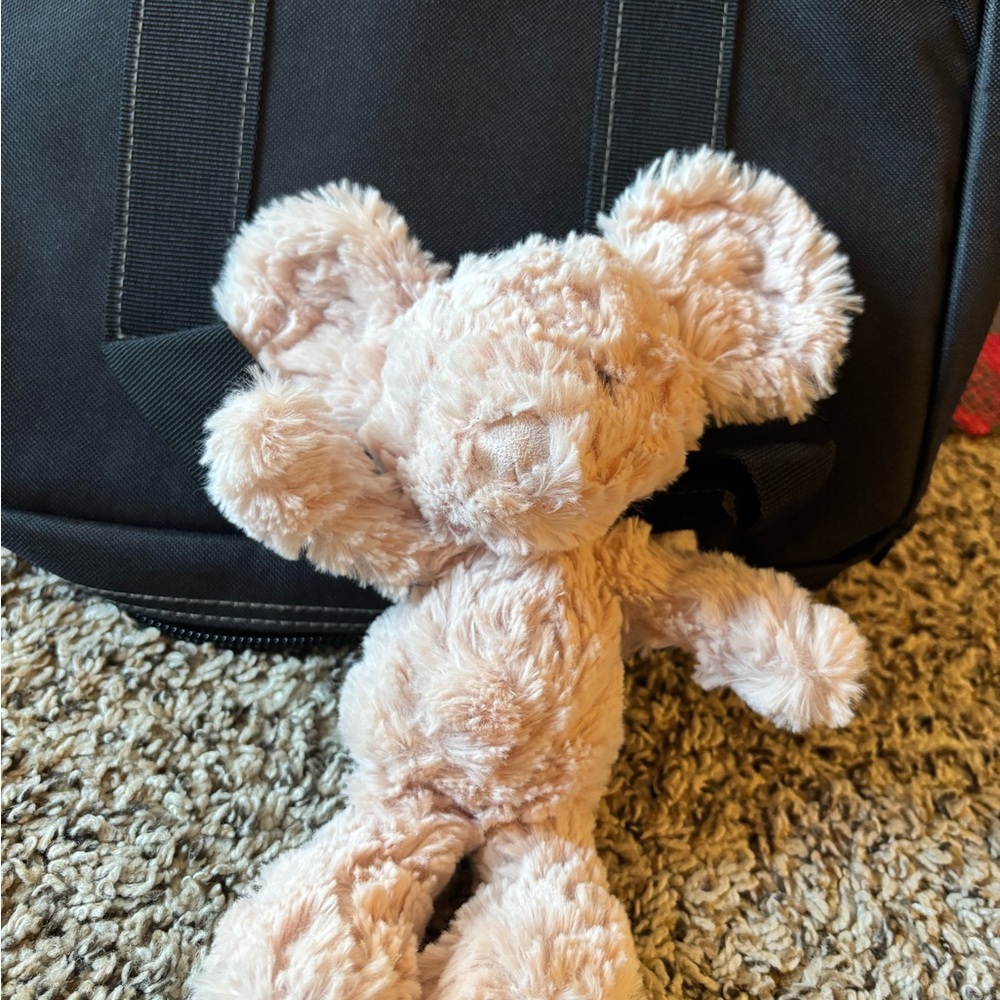 Jellycat Squiggles the Mouse Pale Pink